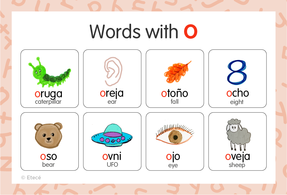 Spanish words that start with O